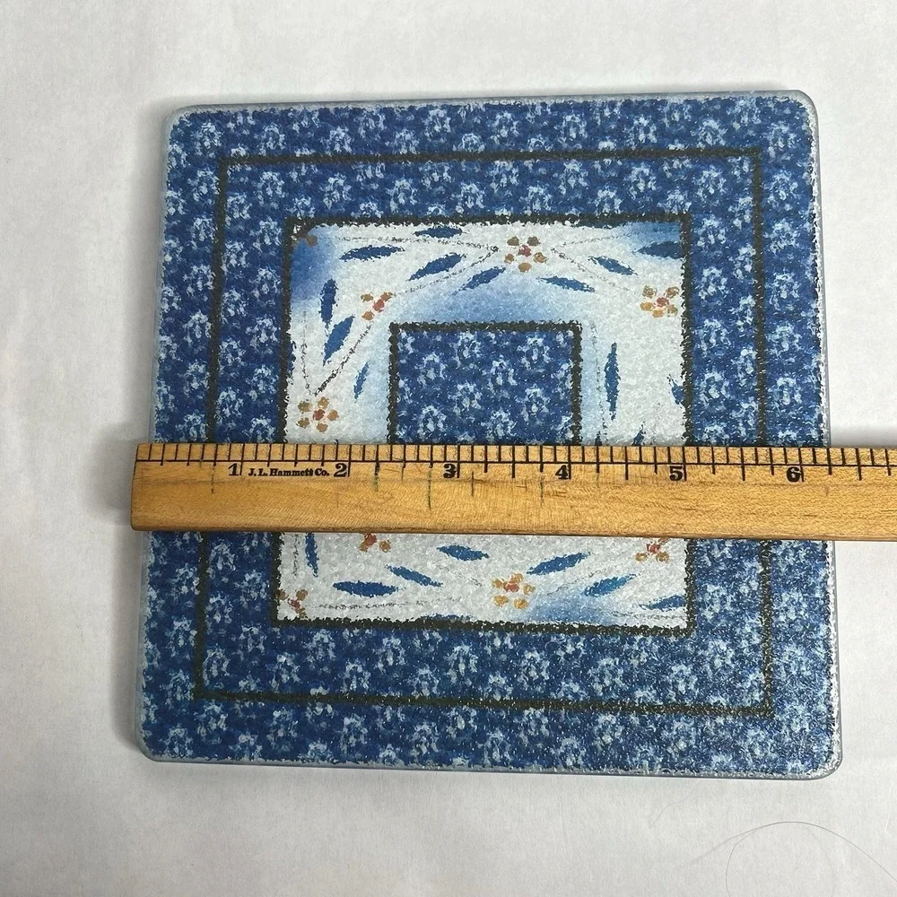 Temptations by Tara Old World Blue‎ Casserole Dish Cooling Rack Trivet Lid 1.5Qt